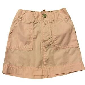 Old Navy Pale Pink Lightweight Elastic Waist Cargo Utility Jean Skirt Size 3T